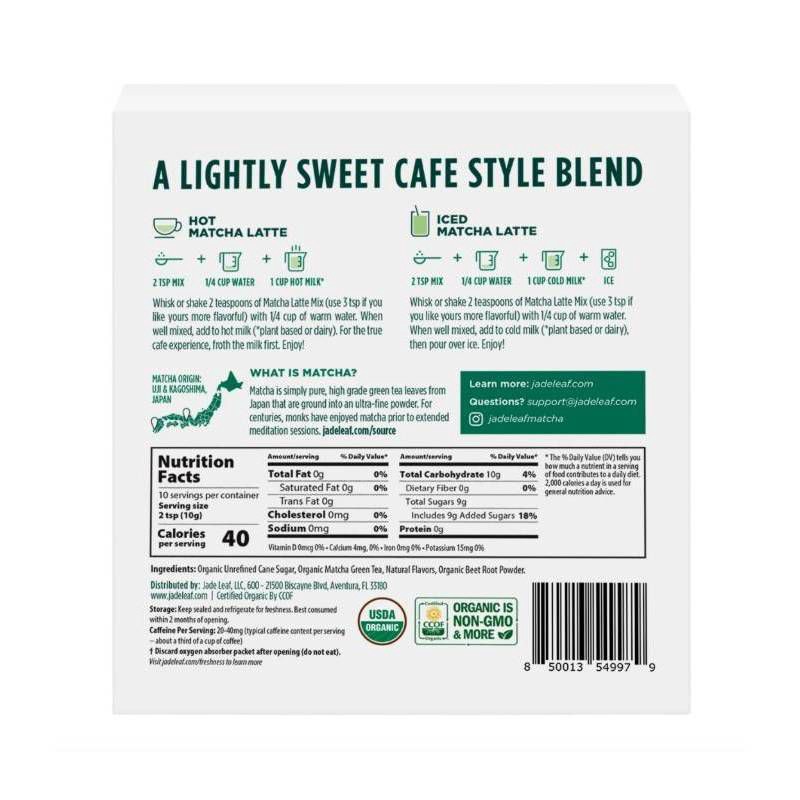 slide 2 of 8, Jade Leaf Matcha Organic Cafe Style Strawberry Flavored Matcha Latte Mix - 3.5oz, 3.5 oz