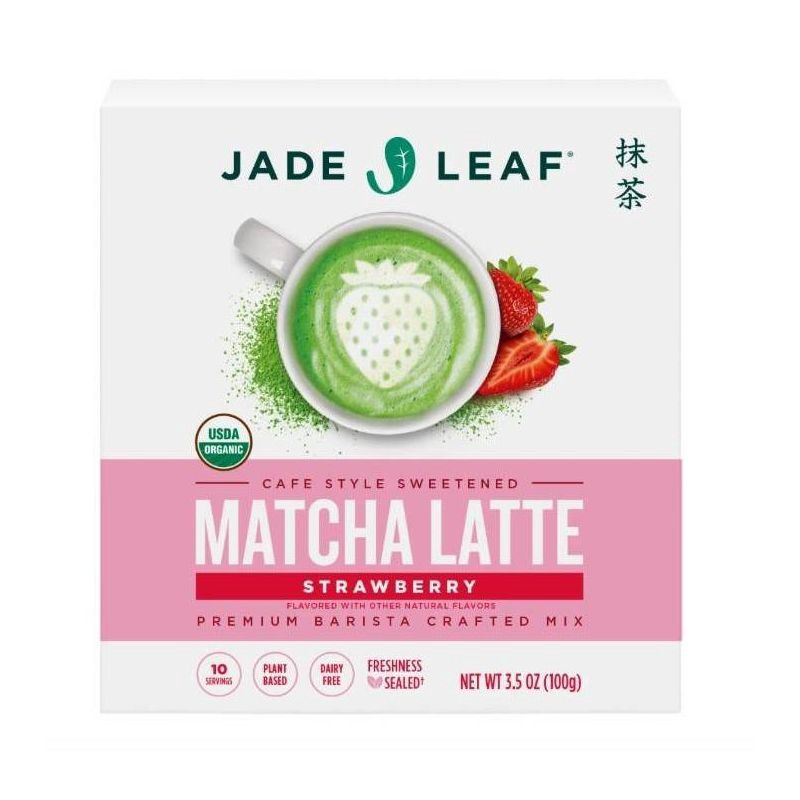 slide 1 of 8, Jade Leaf Matcha Organic Cafe Style Strawberry Flavored Matcha Latte Mix - 3.5oz, 3.5 oz