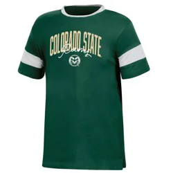 NCAA Colorado State Rams Girls' Knot T-Shirt - M: Relaxed Fit, Lightweight Jersey