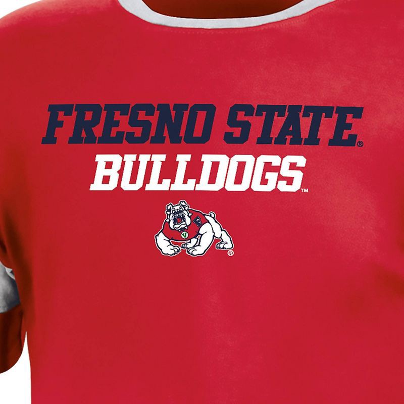 slide 2 of 3, NCAA Fresno State Bulldogs Girls' Knot T-Shirt - S, 1 ct