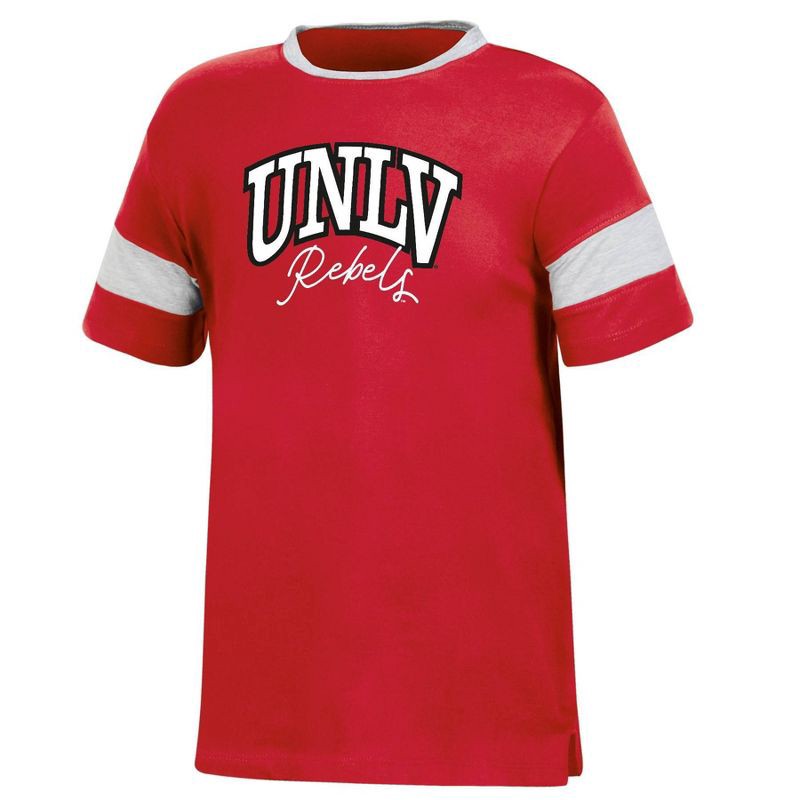 slide 1 of 3, NCAA UNLV Rebels Girls' Knot T-Shirt - L, 1 ct