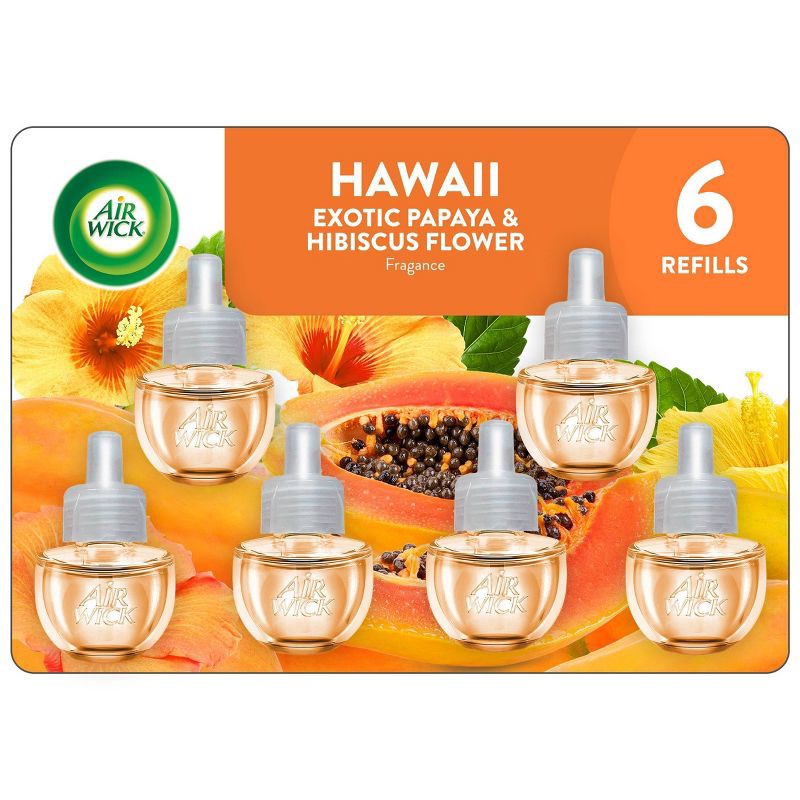 slide 1 of 1, Air Wick Plug-in Scented Oil Air Freshener Refills - Hawaii - 6pk, 120 oz, 6 ct