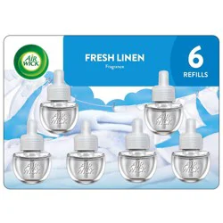 Air Wick Plug-in Scented Oil Air Freshener Refills - Fresh Linen - 6pk
