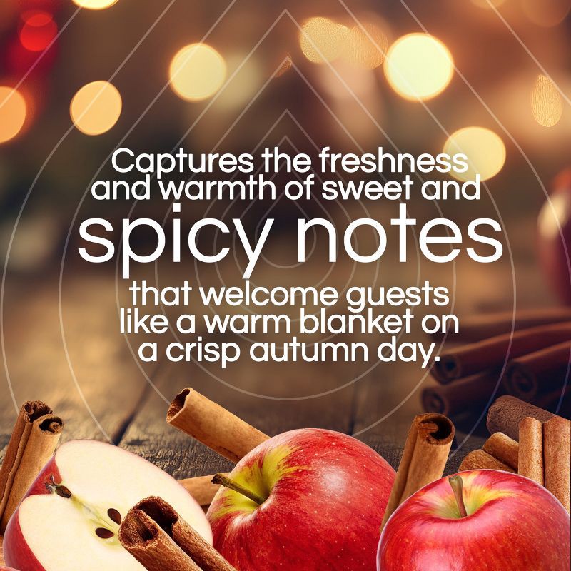 slide 4 of 9, Air Wick Plug-in Scented Oil Air Freshener Refills - Apple Cinnamon Medley - 4pk, 4 ct