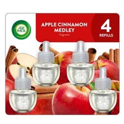 Air Wick Plug-in Scented Oil Air Freshener Refills - Apple Cinnamon Medley - 4pk