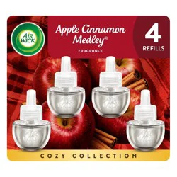 Air Wick Plug-in Scented Oil Air Freshener Refills - Apple Cinnamon Medley - 4pk