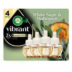 Air Wick Vibrant Plug-in Scented Oil Air Freshener Refills - White Sage & Mahogany - 4pk