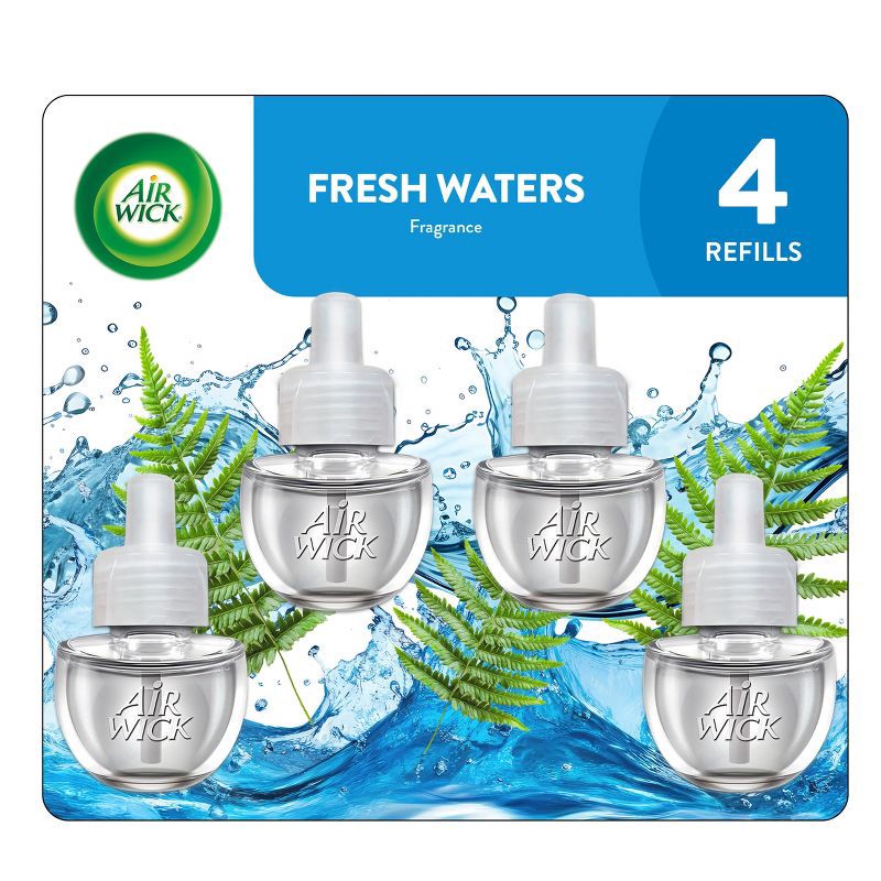 slide 1 of 9, Air Wick Plug-in Scented Oil Air Freshener Refills - 4pk, 4 ct