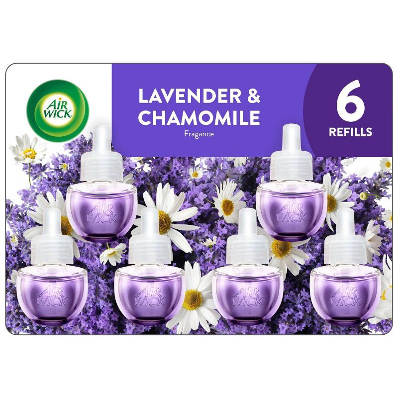 slide 1 of 1, Air Wick Plug-in Scented Oil Air Freshener Refills - Lavender - 6pk, 120 oz, 6 ct
