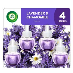 Air Wick Plug-in Scented Oil Air Freshener Refills - Lavender and Chamomile - 4pk