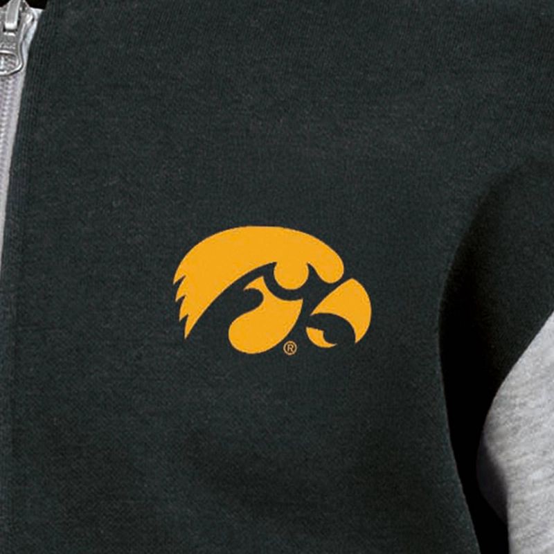 slide 3 of 3, NCAA Iowa Hawkeyes Boys' Buffalo Checkered Fleece T-Shirt - XL, 1 ct