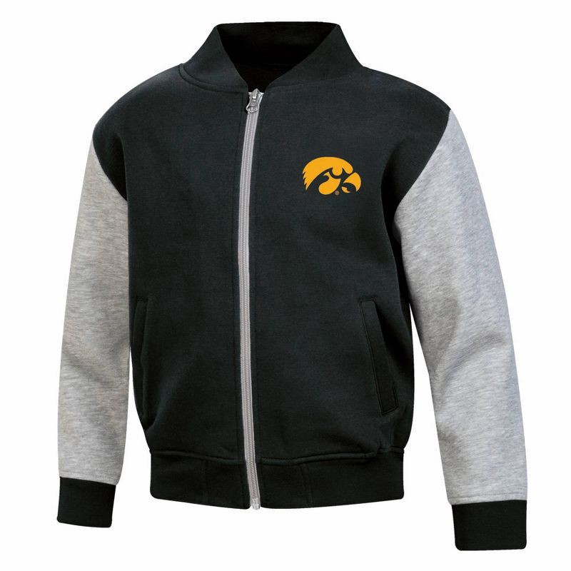 slide 1 of 3, NCAA Iowa Hawkeyes Boys' Buffalo Checkered Fleece T-Shirt - XL, 1 ct
