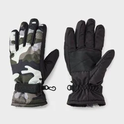 Boys' Ski Glove - Cat & Jack™ Black 4-7