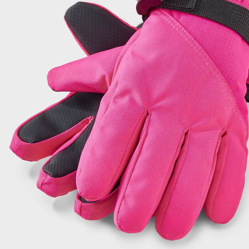 slide 2 of 3, Girls' Ski Glove - All In Motion™ Pink 5-7, 1 ct