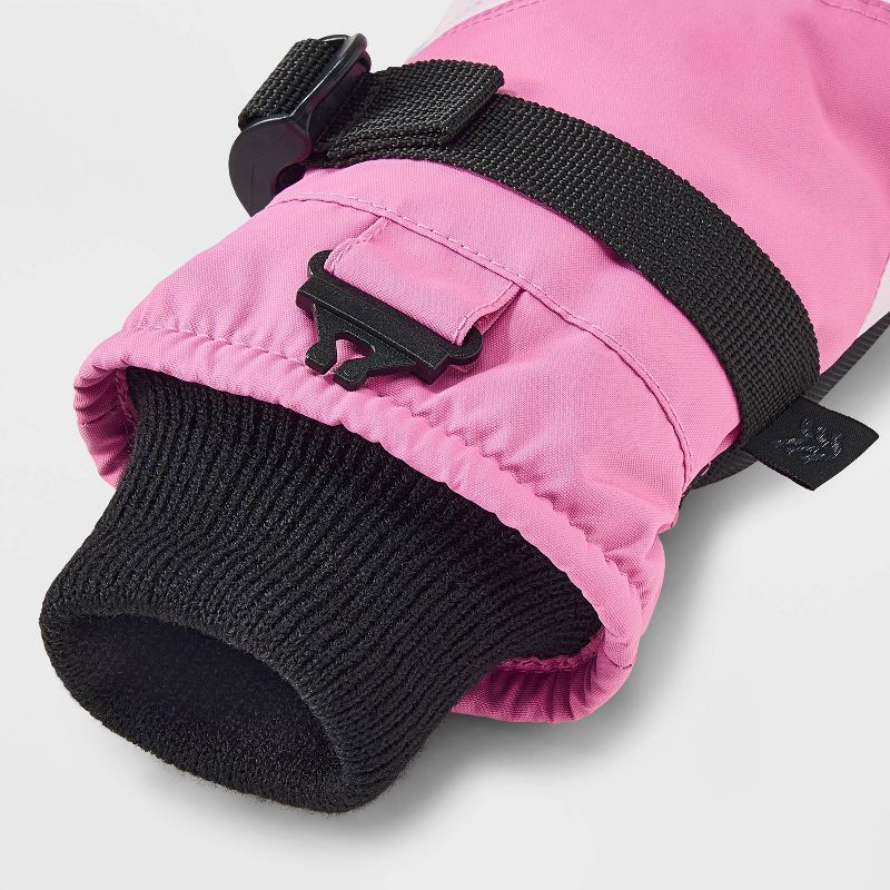 slide 3 of 3, Girls' Ski Mitten - All In Motion™ Light Pink 14-16, 1 ct