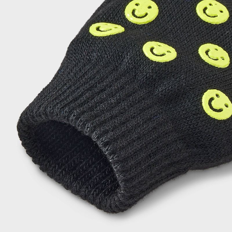 slide 3 of 3, Boys' 2pk Value Glove - Cat & Jack™ Athens Blue/Black, 2 ct