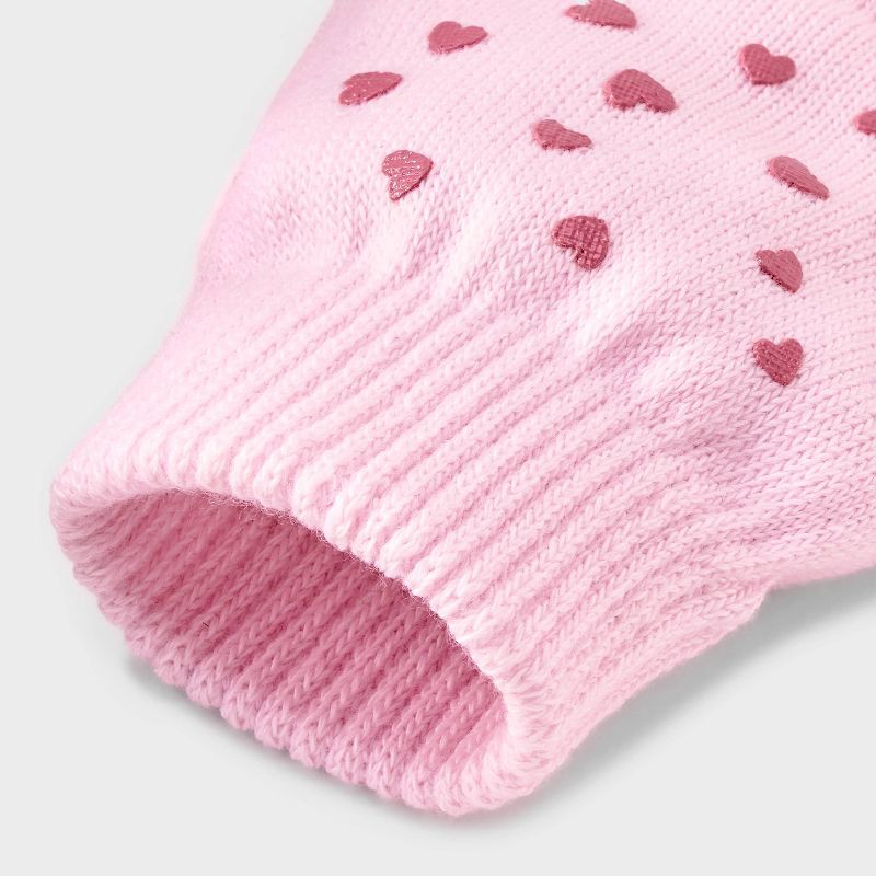 slide 3 of 3, Girls' 2pk Value Glove - Cat & Jack™ Pink, 2 ct