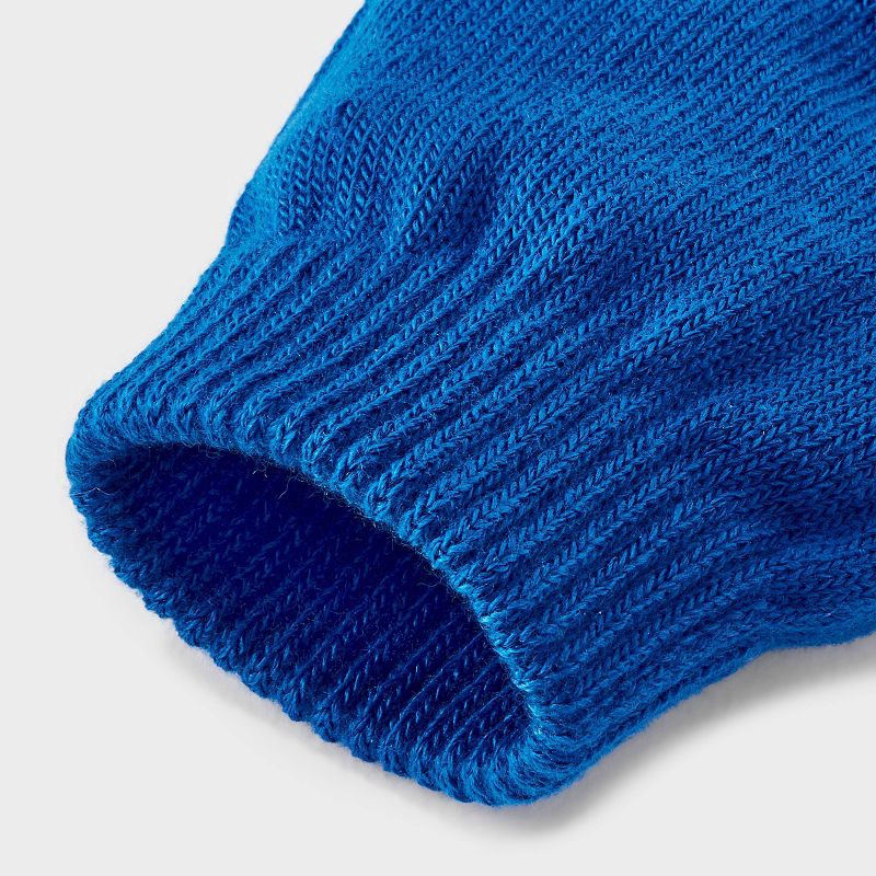 slide 3 of 3, Kids' 3pk Value Glove - Cat & Jack™ Gray/Black/Blue, 3 ct