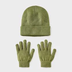 Kids' Value Hat and Gloves Set - Cat & Jack™ Green