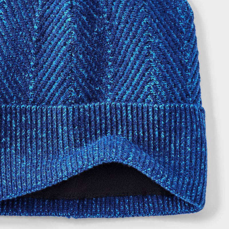 slide 3 of 3, Kids' Knit Beanie Hat - All In Motion™ Navy Blue, 1 ct