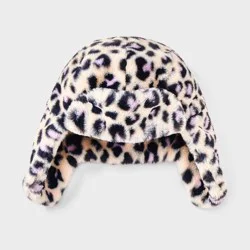 Girls' Trapper Hat - Cat & Jack™ Leopard Print