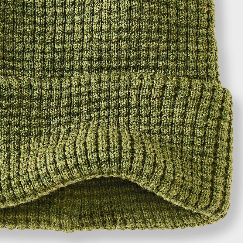 slide 3 of 3, Boys' Waffle Beanie Hat - art class™ Green, 1 ct