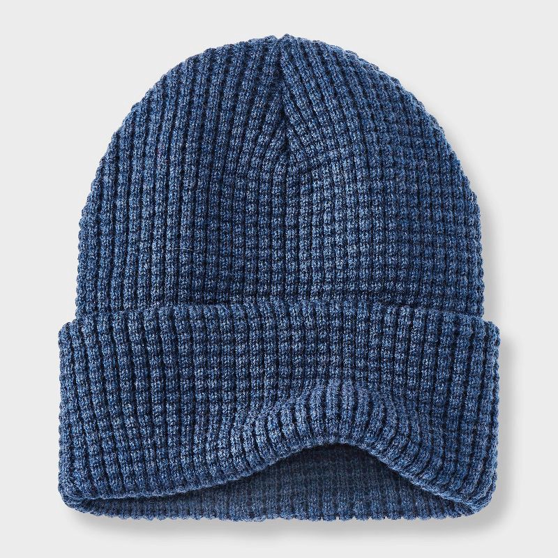 slide 2 of 3, Boys' Waffle Beanie Hat - art class™ Navy Blue, 1 ct
