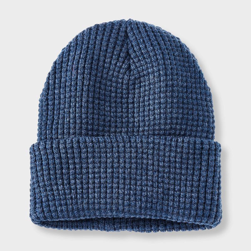 slide 1 of 3, Boys' Waffle Beanie Hat - art class™ Navy Blue, 1 ct