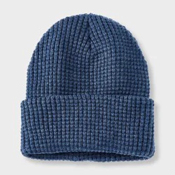 Boys' Waffle Beanie Hat - art class™ Navy Blue