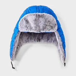 Boys' Puffer Quilted Tapered Hat - Cat & Jack™ Blue