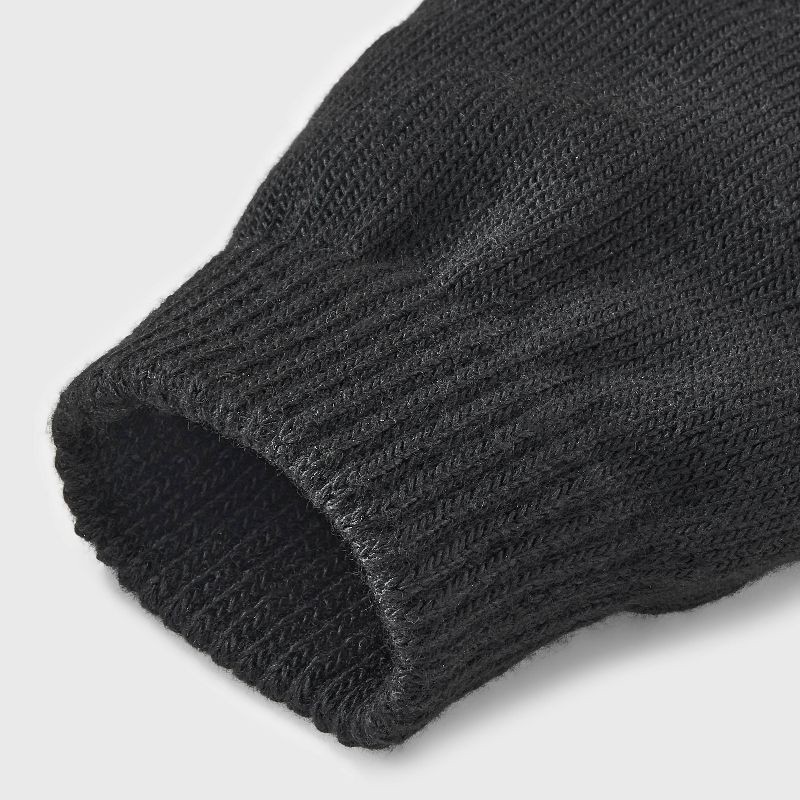 slide 3 of 3, Boys' 2pk Value Glove - Cat & Jack™ Black, 2 ct