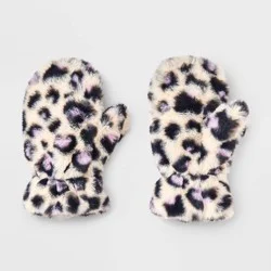 Girls' Mittens - Cat & Jack™ Leopard Print 8-16