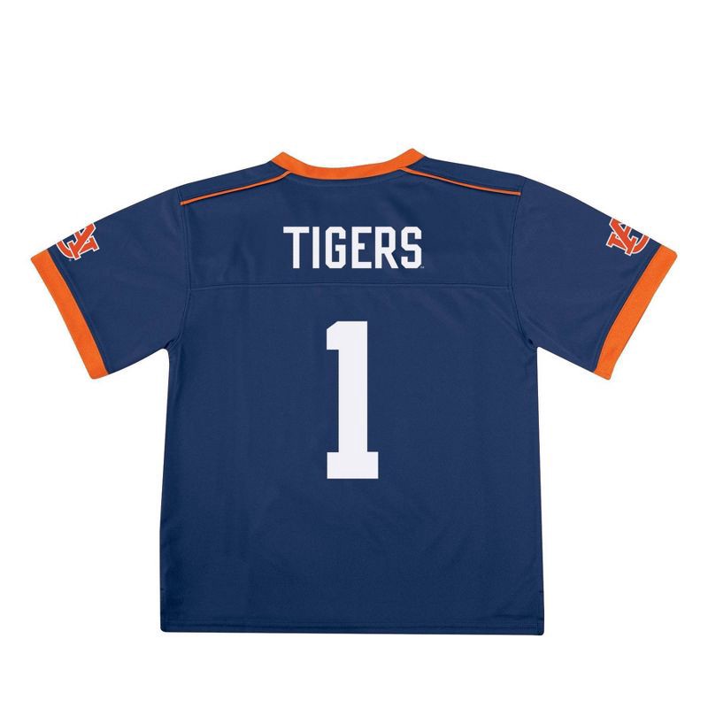 slide 2 of 3, NCAA Auburn Tigers Toddler Boys' Jersey - 3T: Polyester V Neck Pullover, 1 ct