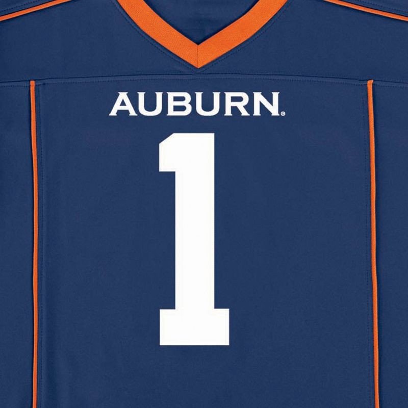 slide 3 of 3, NCAA Auburn Tigers Toddler Boys' Jersey - 3T: Polyester V Neck Pullover, 1 ct