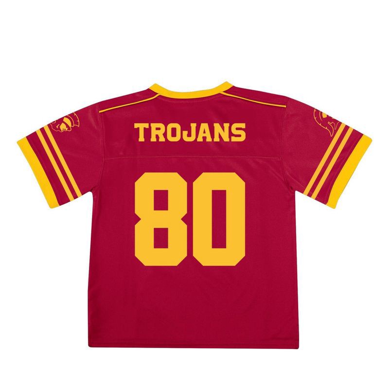 slide 2 of 3, NCAA USC Trojans Toddler Boys' Jersey - 3T: Polyester V Neck Pullover, 1 ct