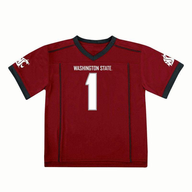 slide 1 of 3, NCAA Washington State Cougars Toddler Boys' Jersey - 3T, 1 ct