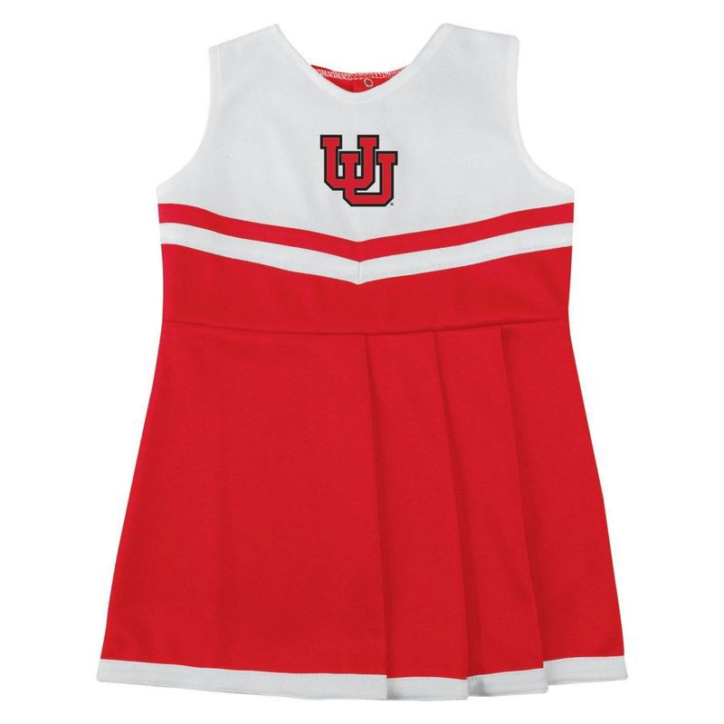slide 1 of 3, NCAA Utah Utes Infant Girls' Cheer Dress Set - 24M, 1 ct