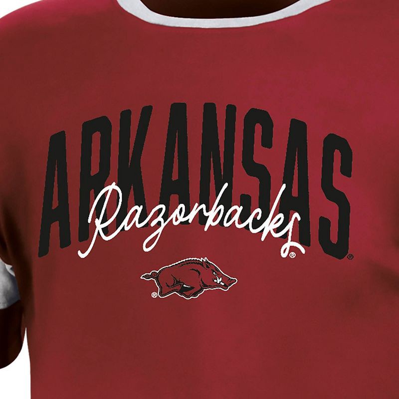 slide 2 of 3, NCAA Arkansas Razorbacks Girls' Knot T-Shirt - XS, 1 ct