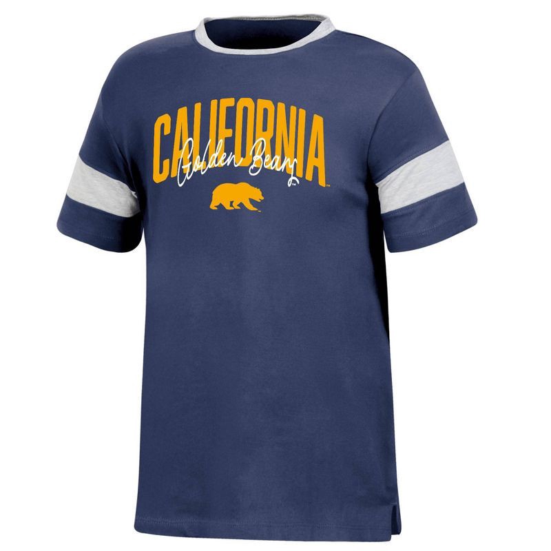 slide 1 of 3, NCAA Cal Golden Bears Girls' Knot T-Shirt - XS, 1 ct