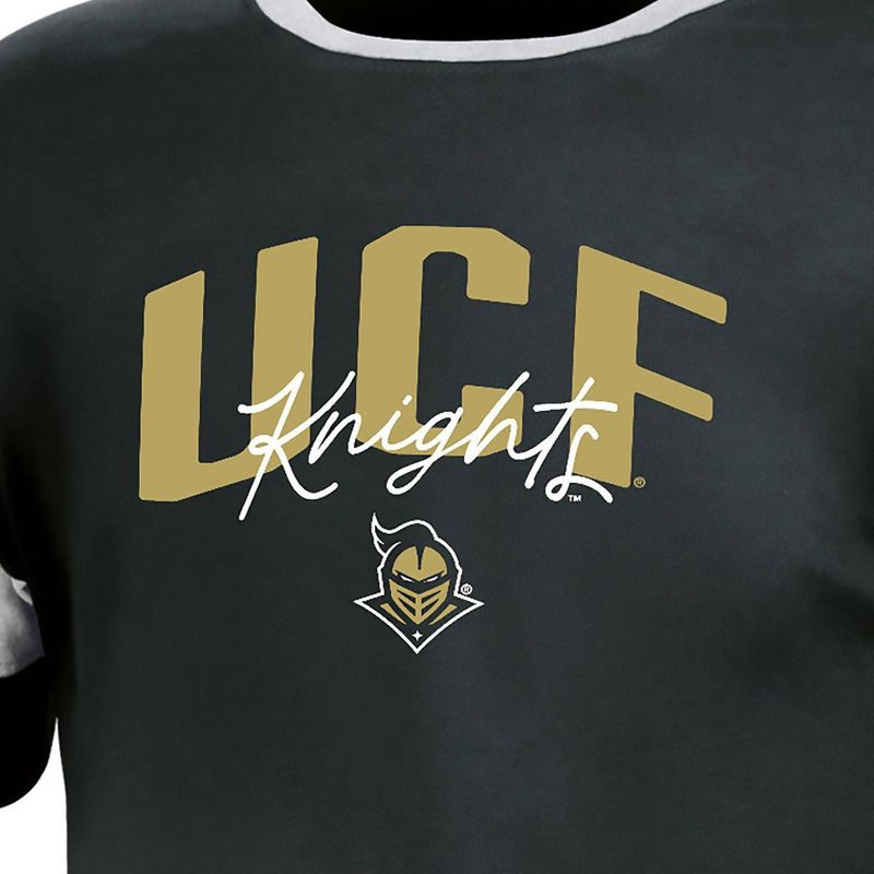 slide 3 of 3, NCAA UCF Knights Girls' Knot T-Shirt - M: Cotton-Polyester Jersey, Relaxed Fit, 1 ct