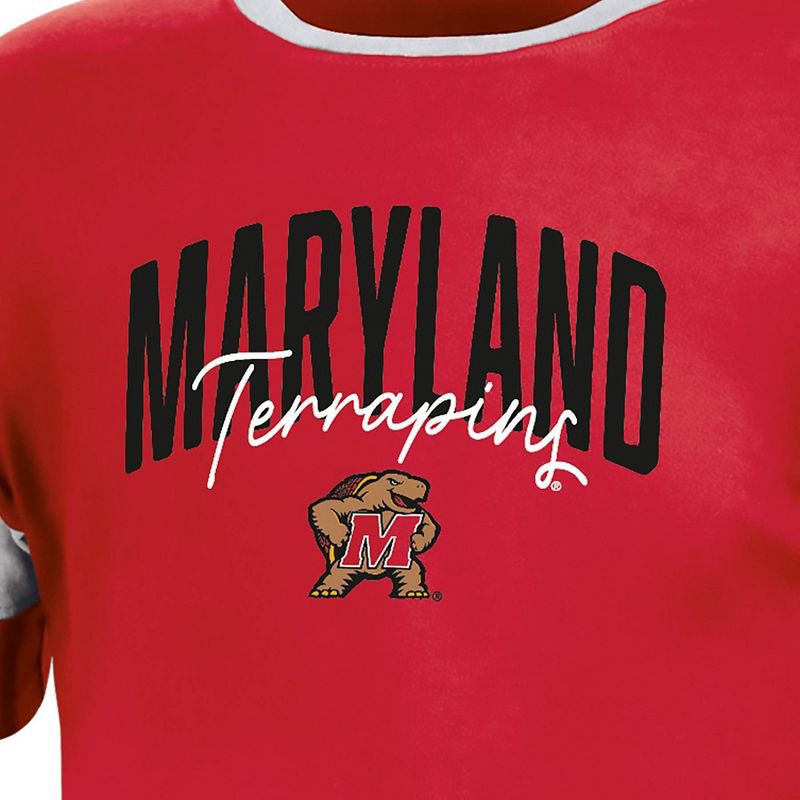 slide 3 of 3, NCAA Maryland Terrapins Girls' Knot T-Shirt - XS, 1 ct
