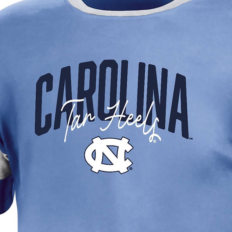 slide 3 of 3, NCAA North Carolina Tar Heels Girls' Knot T-Shirt - M: Relaxed Fit, Lightweight Jersey, 1 ct