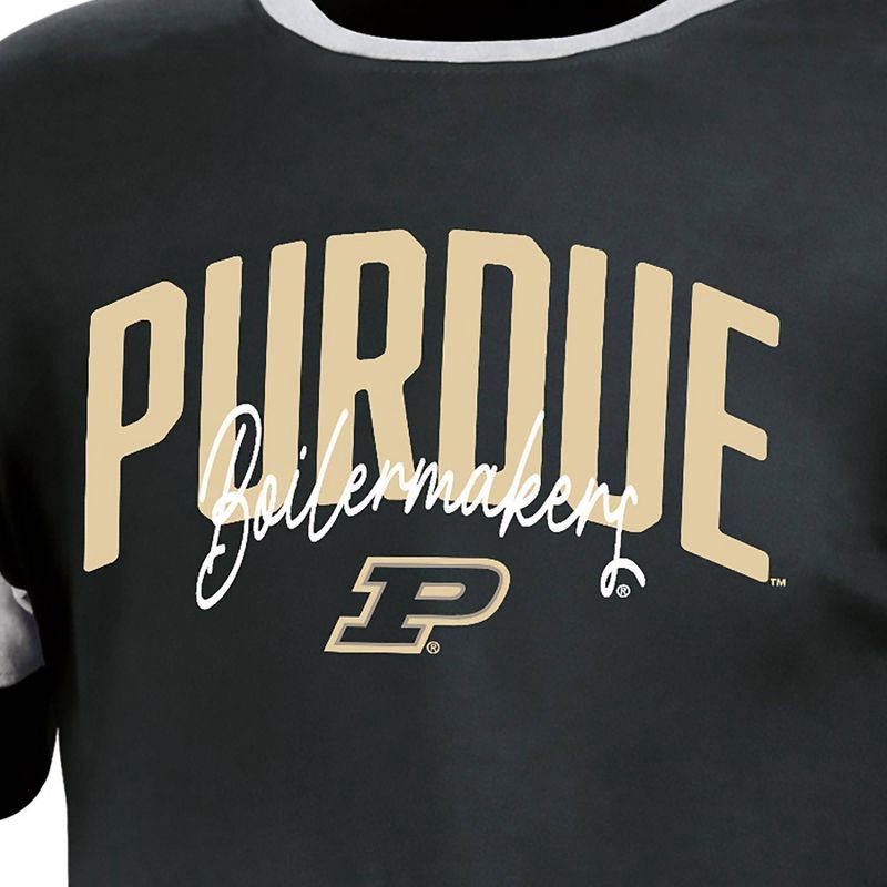 slide 3 of 3, NCAA Purdue Boilermakers Girls' Knot T-Shirt - S, 1 ct