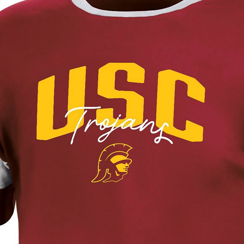 slide 2 of 3, NCAA USC Trojans Girls' Knot T-Shirt - L, 1 ct