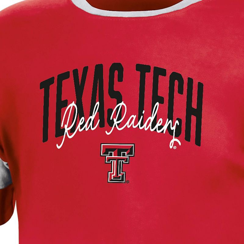 slide 3 of 3, NCAA Texas Tech Red Raiders Girls' Knot T-Shirt - L, 1 ct