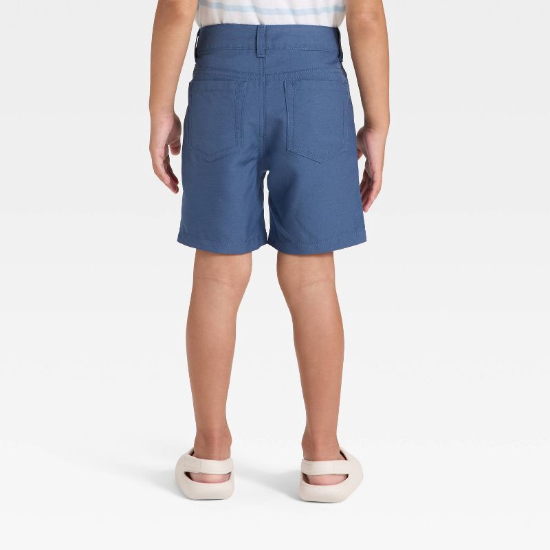 slide 2 of 3, Toddler Boys' Quick Dry Chino Shorts - Cat & Jack™ Blue 3T, 1 ct