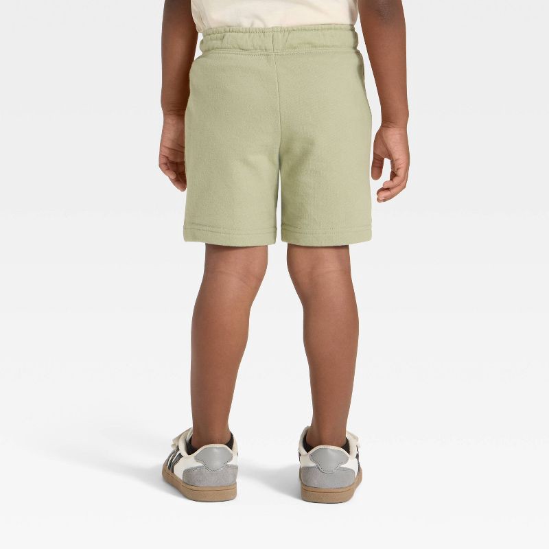 slide 2 of 3, Toddler Boys' Knit Shorts - Cat & Jack™ Green 12M, 1 ct