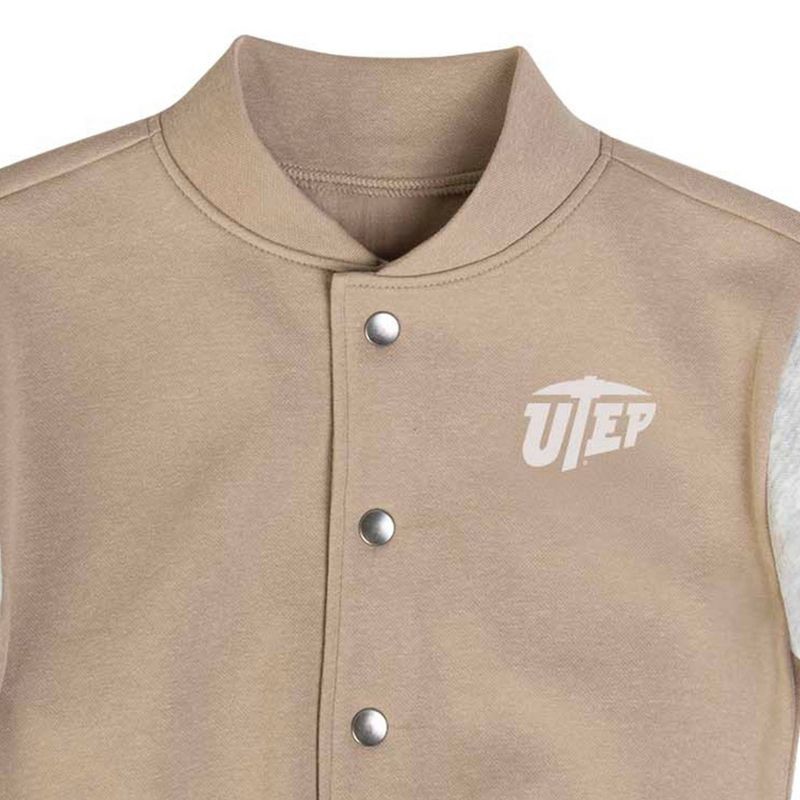slide 3 of 3, NCAA UTEP Miners Toddler Boys' Tan Button Up Jacket - 3T, 1 ct