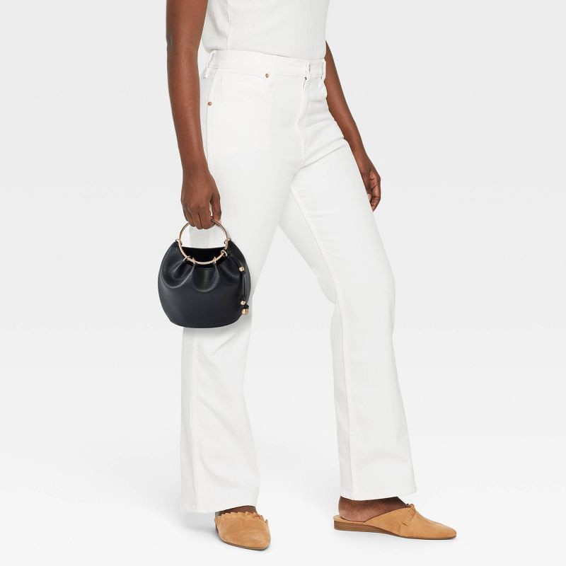 slide 2 of 5, Gathered Bracelet Handbag - A New Day™ Black, 1 ct