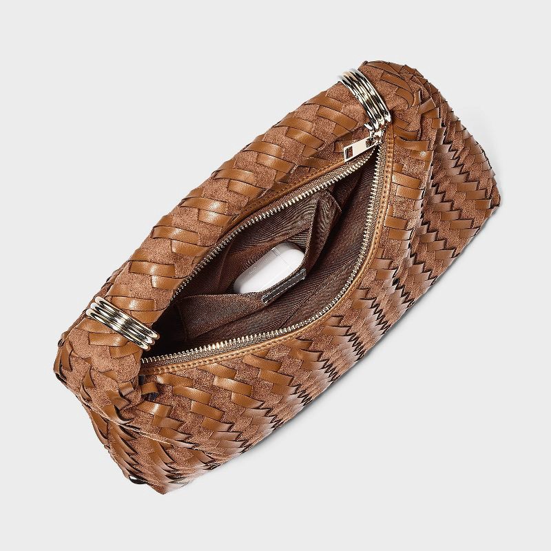 slide 4 of 5, Soft Woven Mini Handbag - A New Day Brown, 1 ct